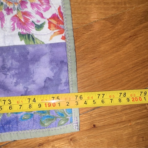 Project Linus Handmade Floral Patchwork Cotton Throw Quilt Multicolor - Picture 3 of 5